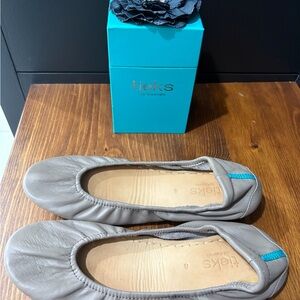 Tieks Taupe Flats